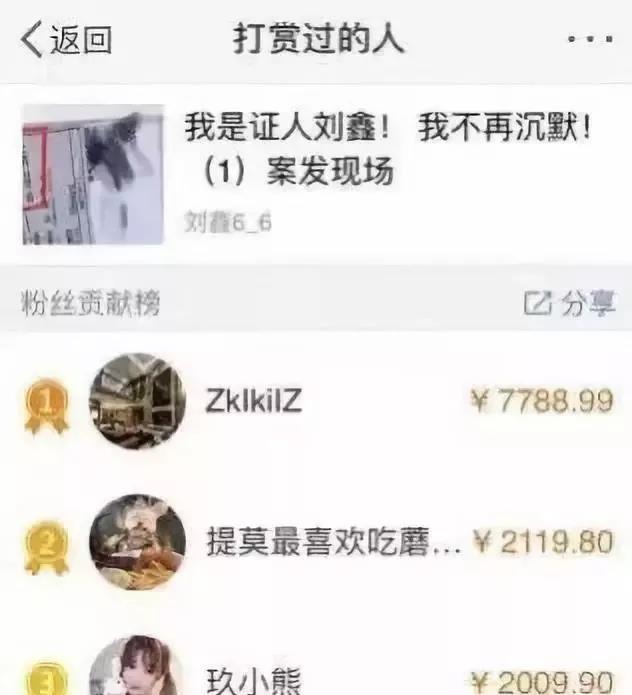  ▲@刘鑫6-6微博接受打赏。图片来自微博截图