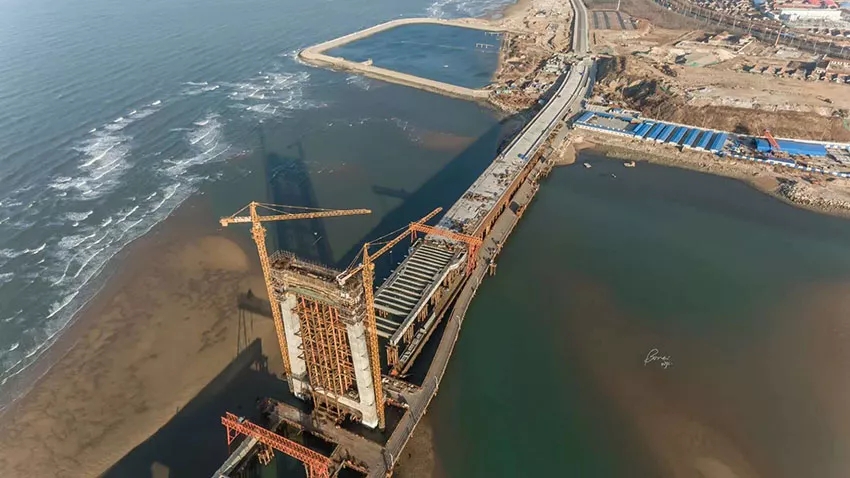 好消息!烟台滨海西路夹河桥竣工通车(图)