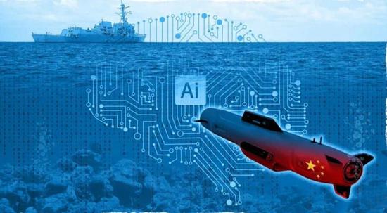 资料图片:网友绘制的中国大型无人潜艇设想图。(图片来源于网络)