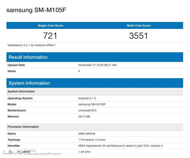 三星galaxym10新机现身搭载exynos7870处理器