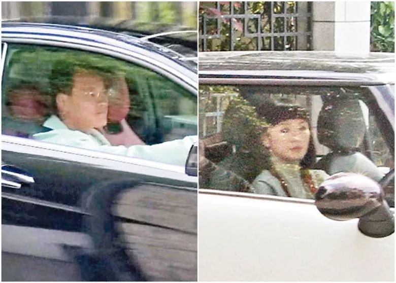 黎智英次子黎耀恩(左)黎耀恩妻子曾美华(右)图源:香港“东网”
