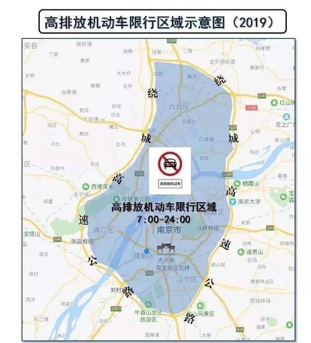 南京绕城高速内区域禁
