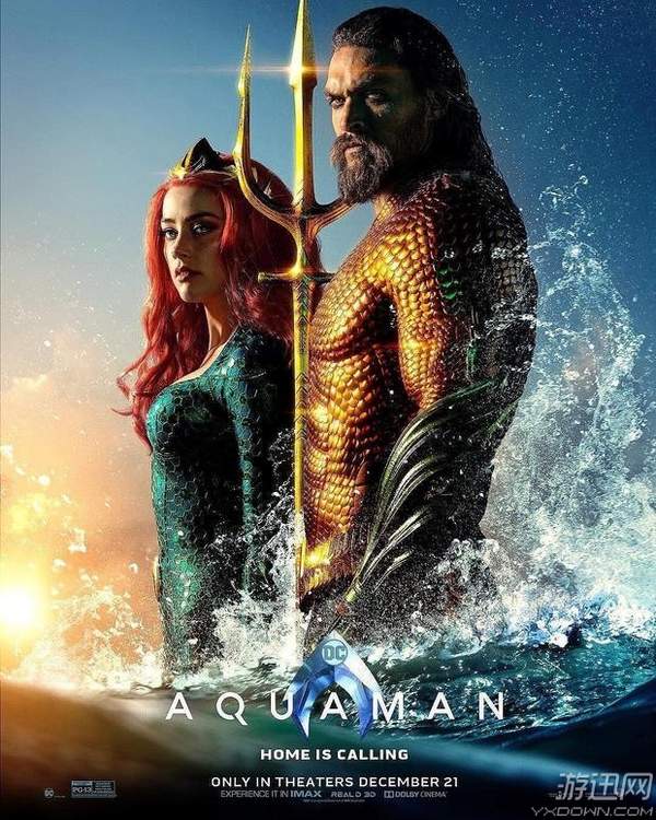 DC《海王》发布全新海报:擎天架海,王者降临