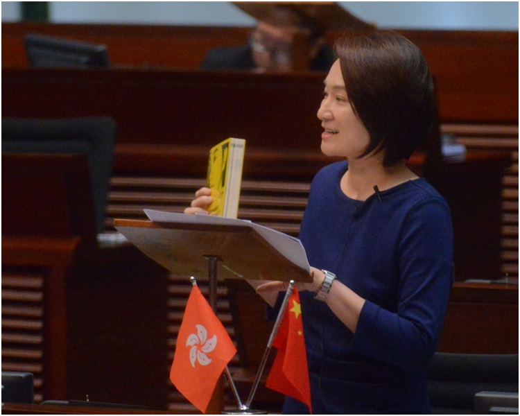 建制派议员批评郑松泰倒插国旗并非贪玩,是刻意侮辱国旗和区旗。(图:港媒)