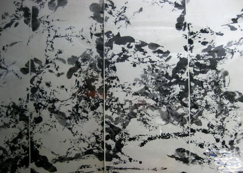 赵无极为香山饭店所作壁画其实,别人看不看得懂,赵无极从没考虑过.