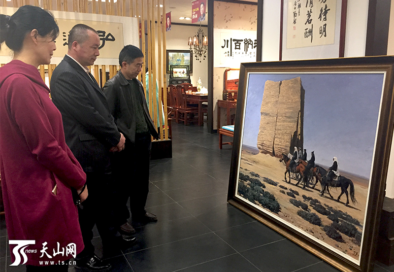 中国美术家协会新疆分会会员,中国油画学会新疆分会理事贺军展示的