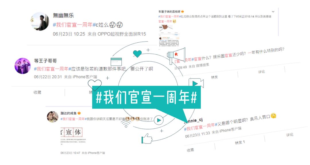 C姓明星官宣一周年,表白走起!