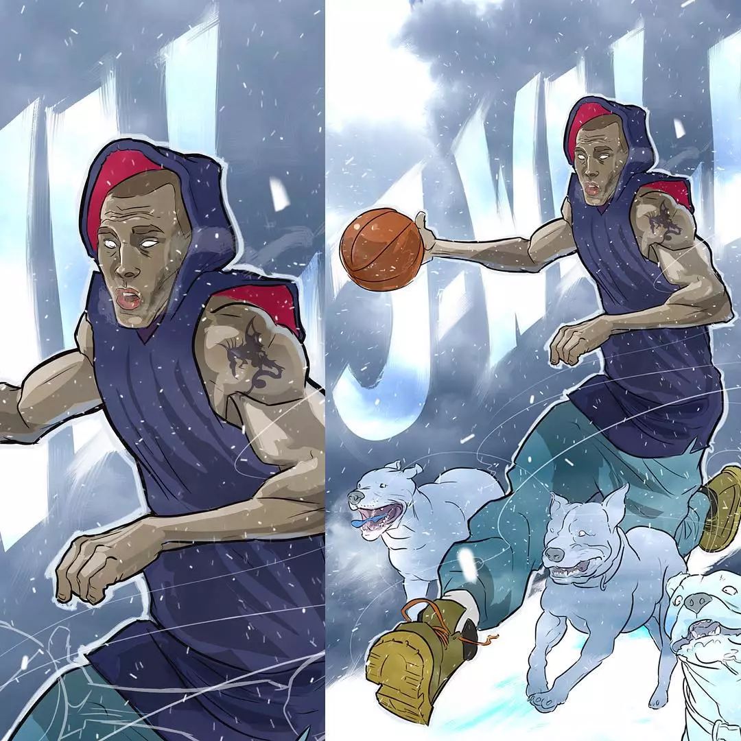 威少化身忍者神龟!nba球星漫画集霸气侧漏