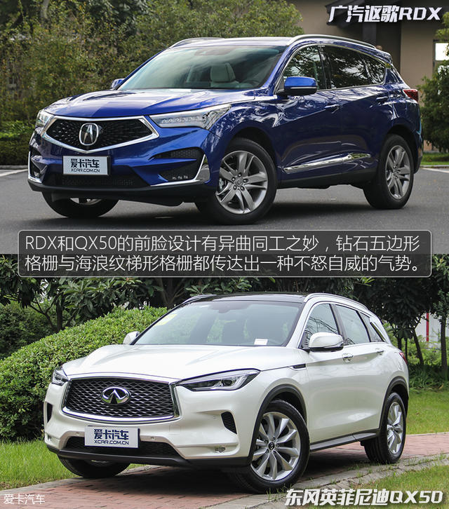 国产后再互怼 讴歌RDX对比英菲尼迪QX50