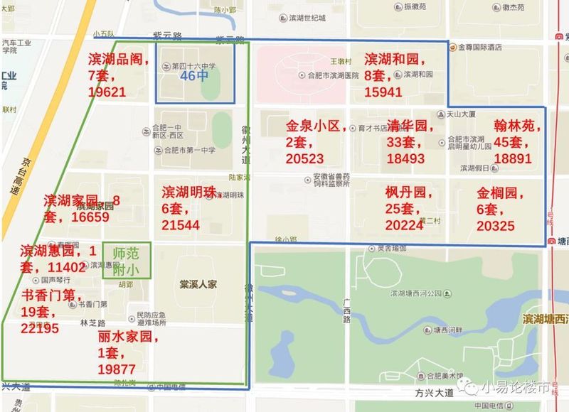 合肥学区房划分图2020,合肥学区划分2020图 今年合肥学区划分变化对部分学区房的影响