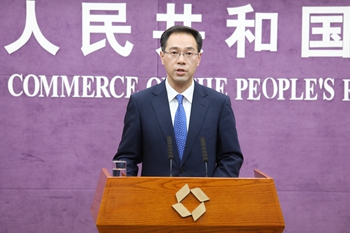 商务部新闻发言人高峰 图片来源:商务部网站
