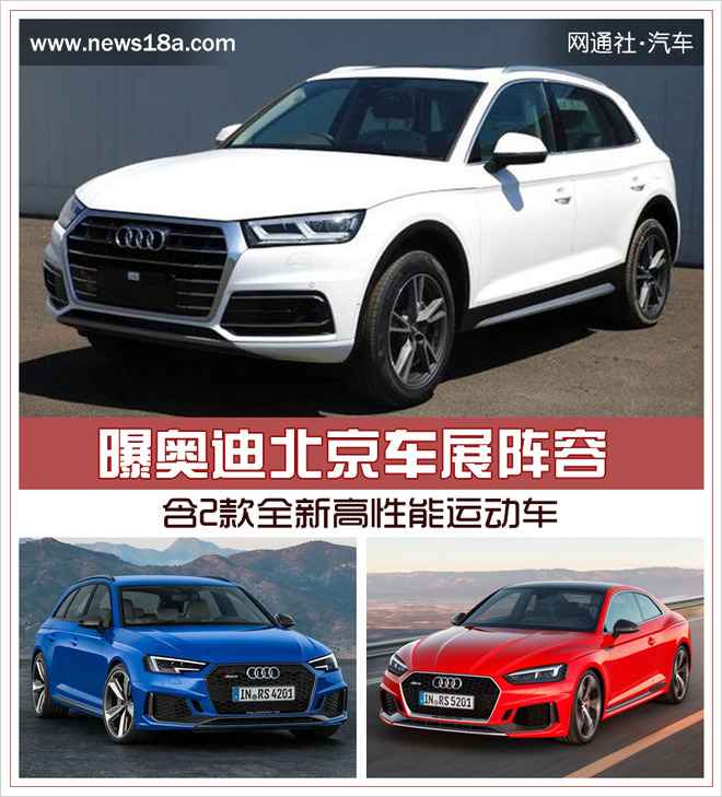 曝奥迪北京车展阵容 含2款全新高性能运动车