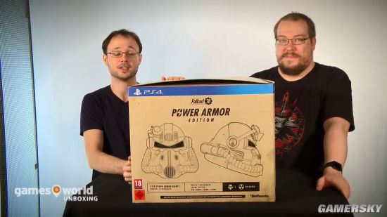 《辐射76》动力装甲版开箱 全尺寸可穿戴头盔