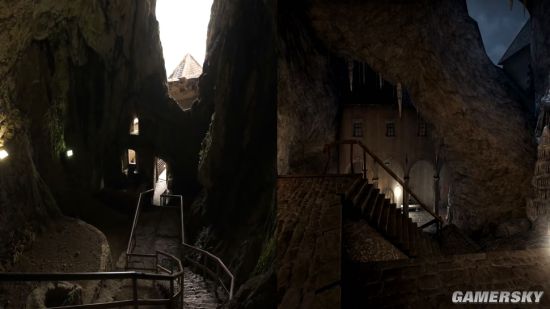 玩家造访《CS:GO》绝壁城堡原型 鬼斧神工超还原