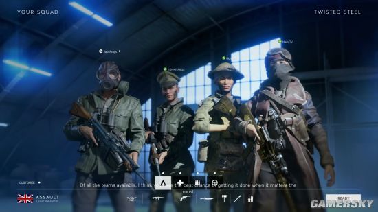 《战地5》合作PVE模式演示 盟军四小强血虐德军