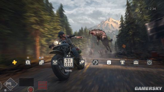 《往日不再》PS美服免费领动态主题 男主骑摩托狂飙