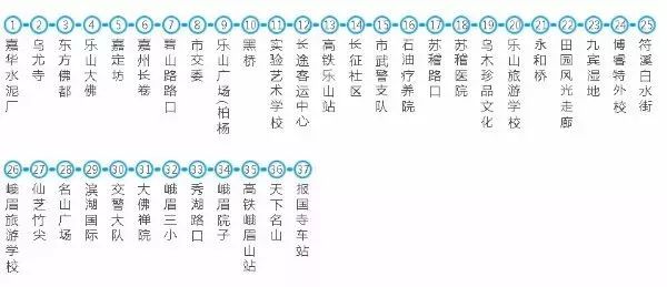 乐山304公交车线路图,青岛304路公交车线路图 抓紧收藏!最新最全乐山公交路线,站台及发车时间,都在这里!