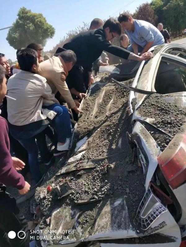 鄧州10·28事故現場 鄧州當地人士供圖