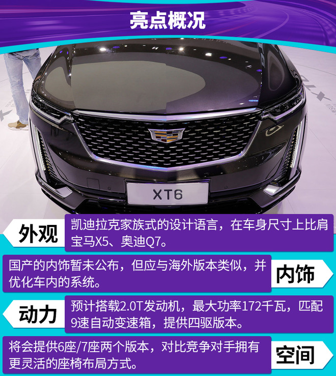 诠释新美式豪华 上海车展实拍全新凯迪拉克XT6