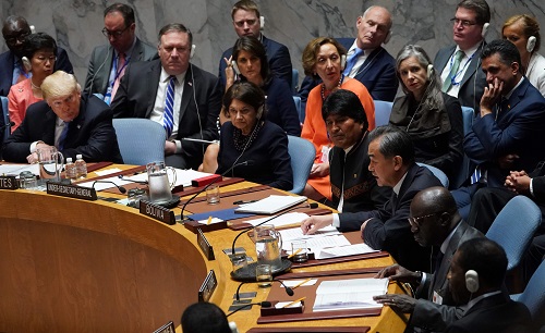 联合国安理会26日在纽约召开会议（法新社）