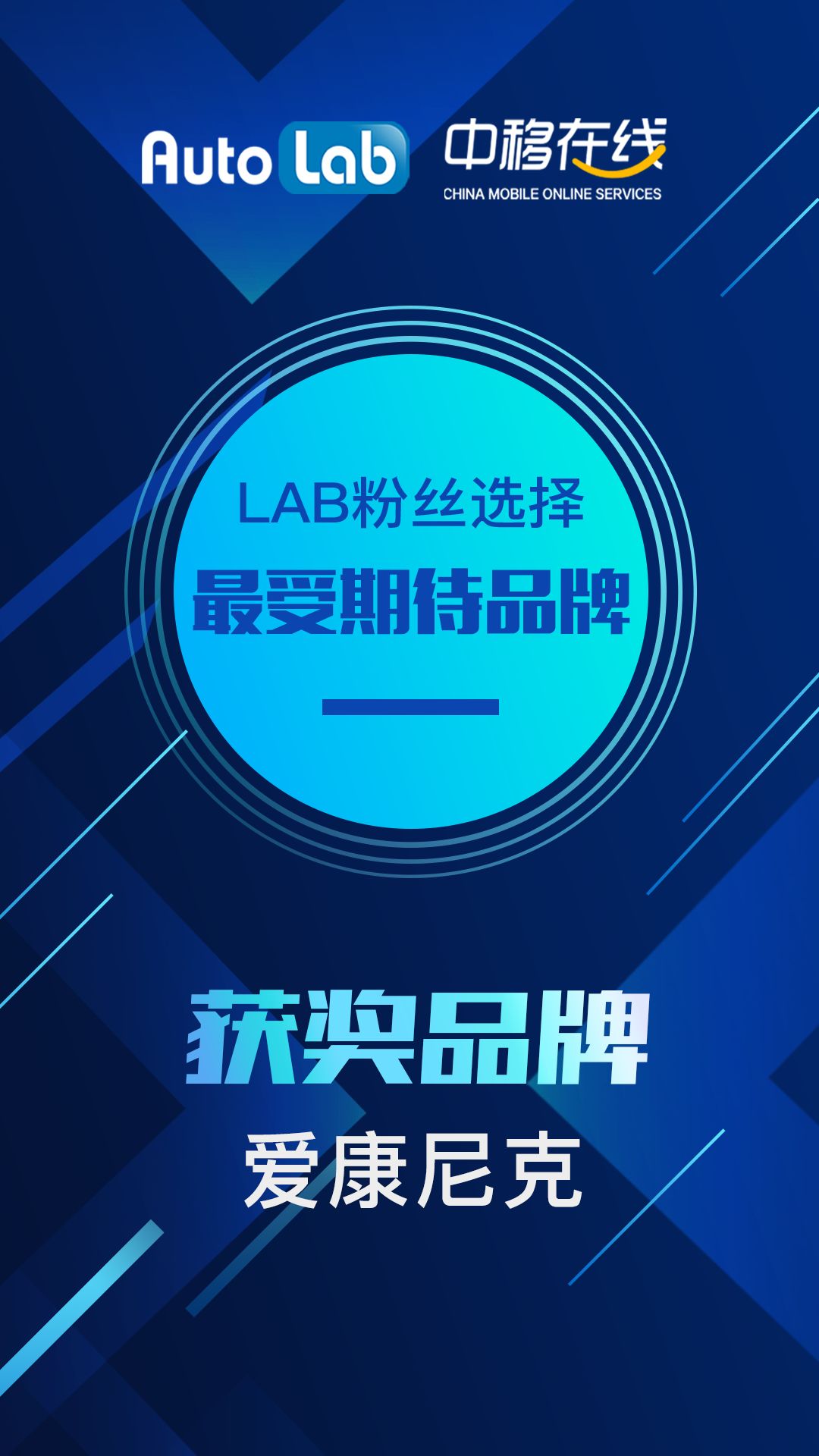 上海车展 | 艾康尼克摘得Lab粉丝选择“最受期待品牌“