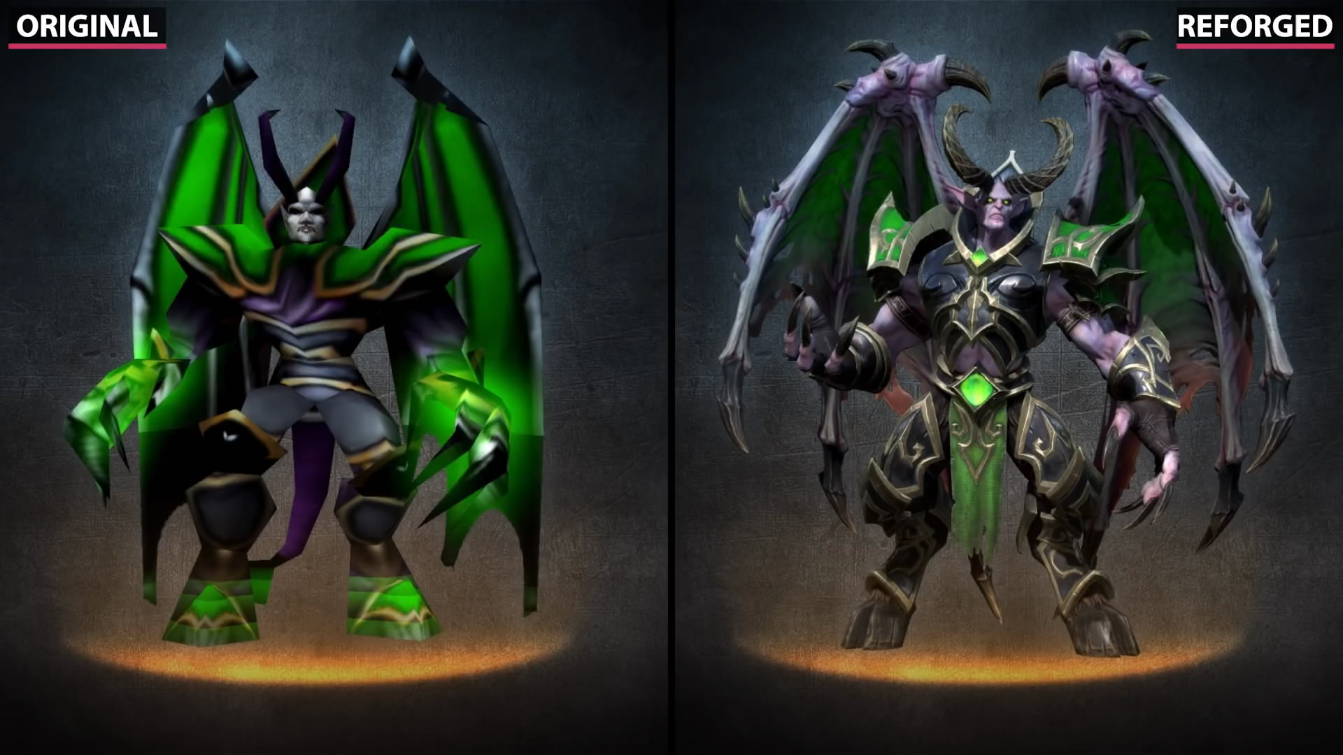 《魔兽争霸3》重制版与原版对比视频 重制画面效果更出色