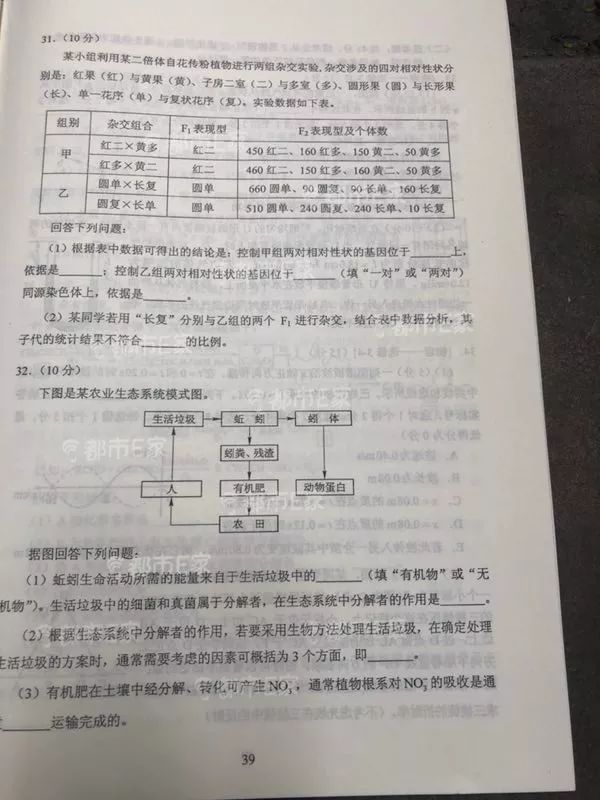 快来估分!@考生们,2018贵州高考试题及参考答