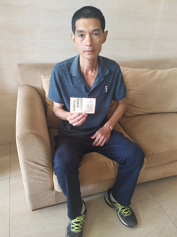 福建大田县中学教师章德斌。 澎湃新闻记者 王选辉 图