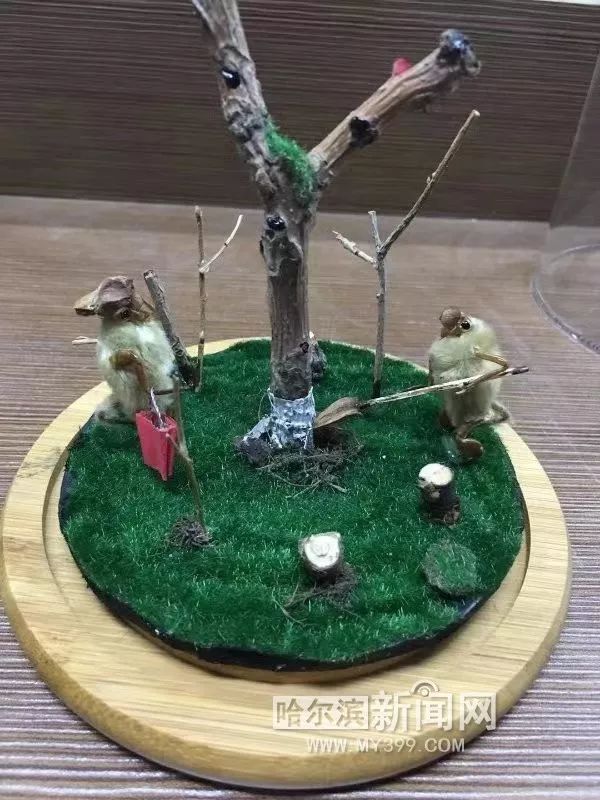 老北京毛猴制作课让冰城娃"嗨"翻天