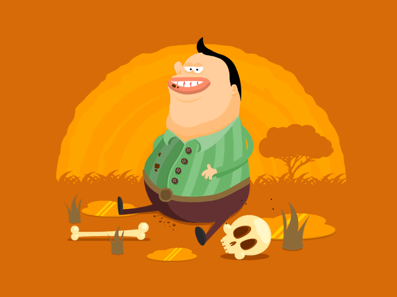 插画丨啊哈哈～可爱又魔性的小gif,开开心心开启新的一周哦~|动画师