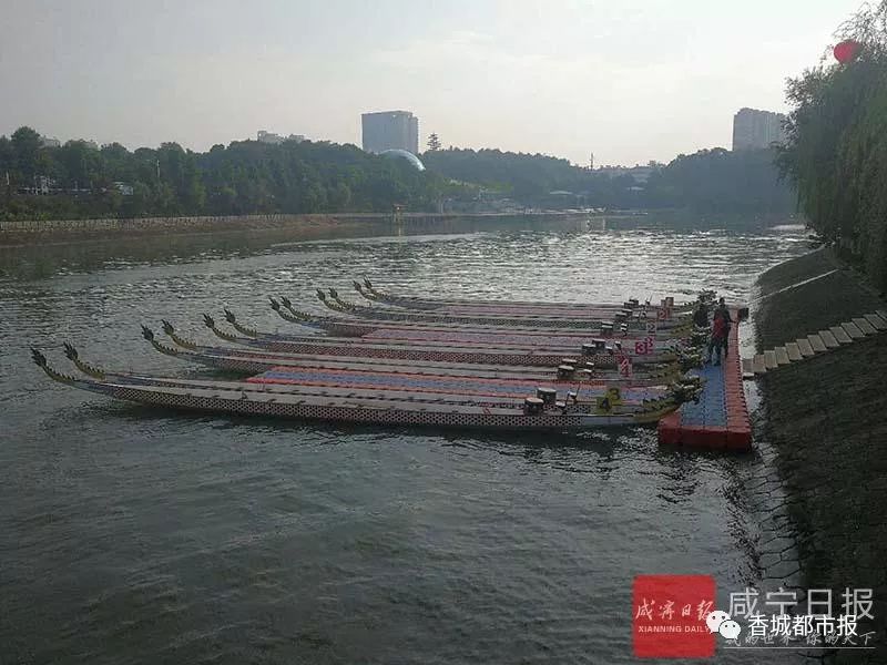 咸宁龙舟大赛淦河开赛!一场大片上演!错过的快