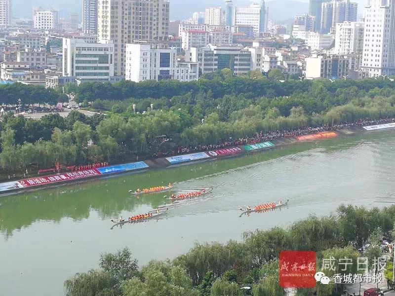 咸宁龙舟大赛淦河开赛!一场大片上演!错过的快