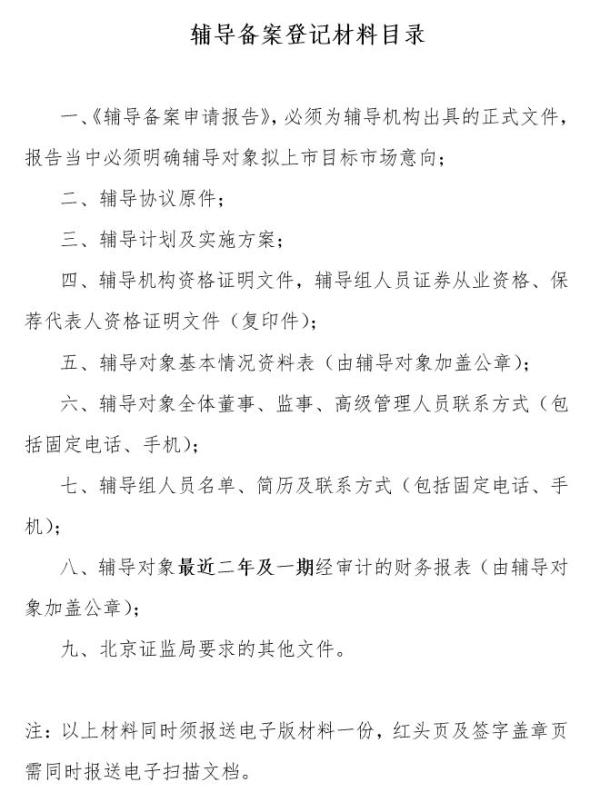 北京证监局:3月18日起接收科创板拟上市公司辅
