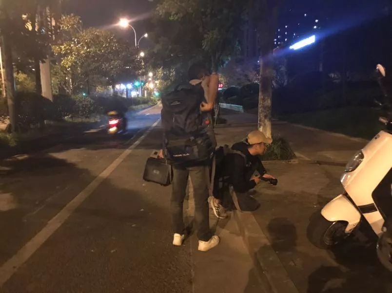 ▲找猫的时候发现了另一只小野猫,两人尝试救助。新京报记者祖一飞 摄