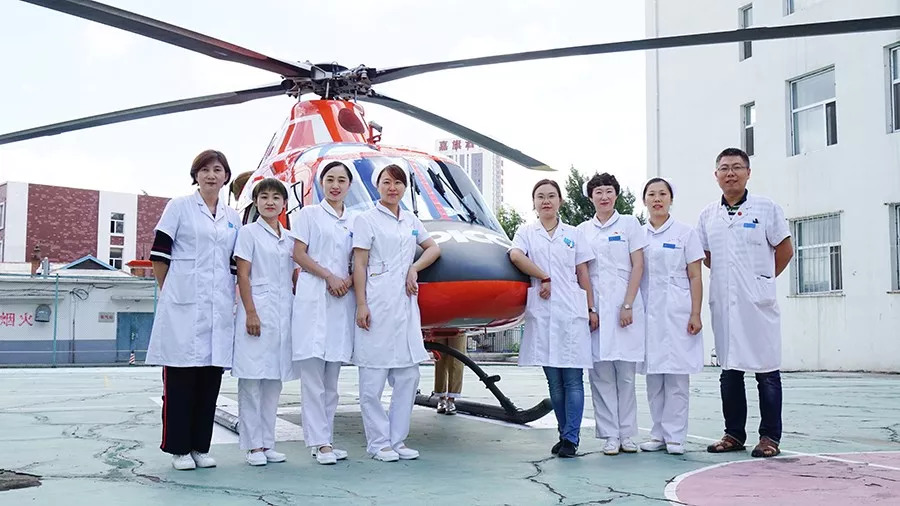 林省首架专业医疗救援直升机着陆长春!