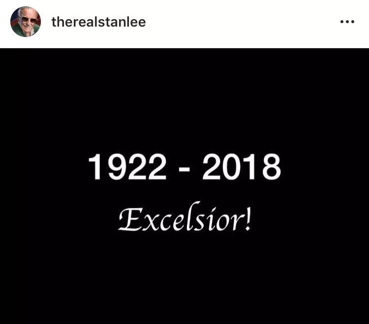 ins爱豆丨漫威英雄齐悼念斯坦·李…Excelsior