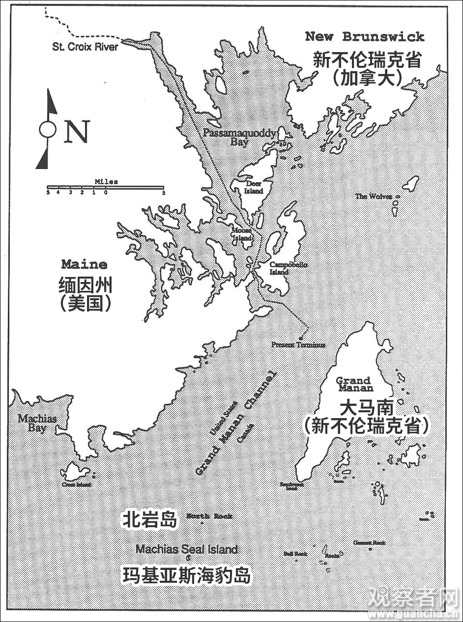 点击查看大图 美国和加拿大都觉得两个岛是自己的 图源:社交媒体 下同