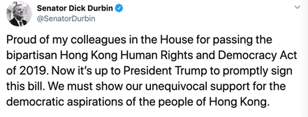 美议院通过"明乐卡盟支持香港暴力法案"?C