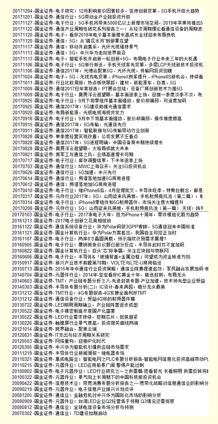 5G产业链藏宝图在手 静候5G商用落地