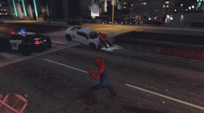 《GTA5》漫威蜘蛛侠MOD 小虫变成洛圣都大恶棍