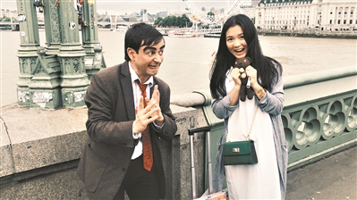 潘靖仪在伦敦街头。
