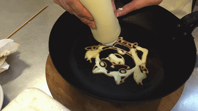 煎饼大神食材作画惟妙惟肖 如此逼真你还舍得吃吗?