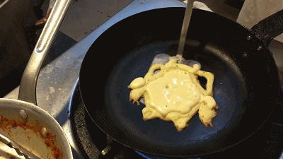 煎饼大神食材作画惟妙惟肖 如此逼真你还舍得吃吗?