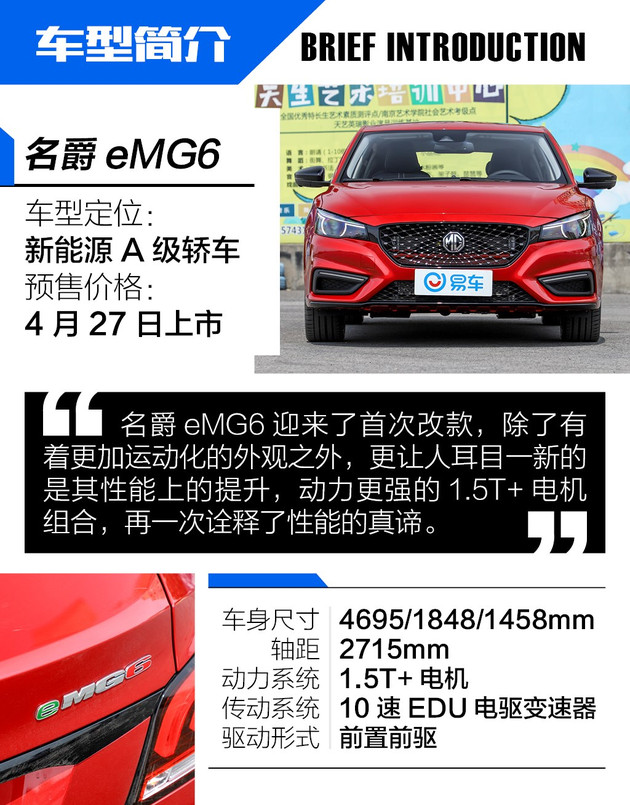 快过思域还送牌 5.9s破百的2019款名爵eMG6心不心动