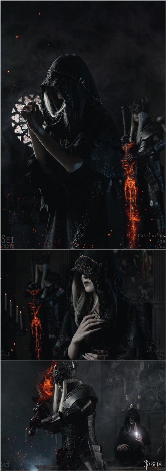 国外小哥COS《黑魂3》洛里安、洛斯里克 基情超还原