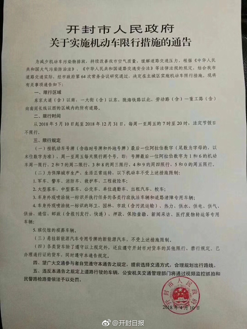 “限行“最新资讯都在这了，就等你来