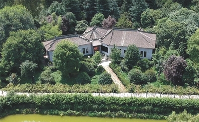 秦岭陈路别墅俯瞰图。