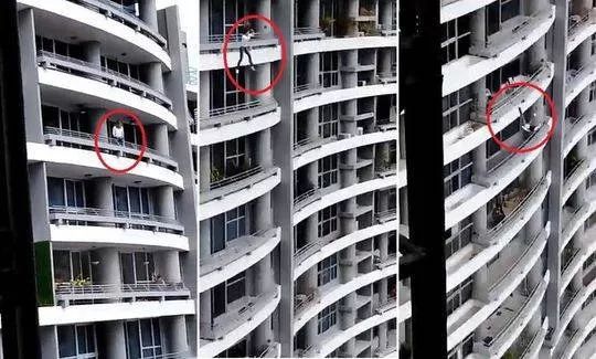 女子坐在27楼阳台栏杆上自拍坠亡 视频看得好吓人
