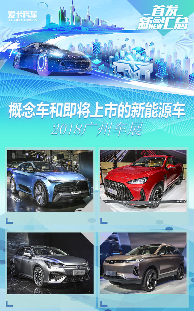广州车展 概念车和即将上市的新能源车