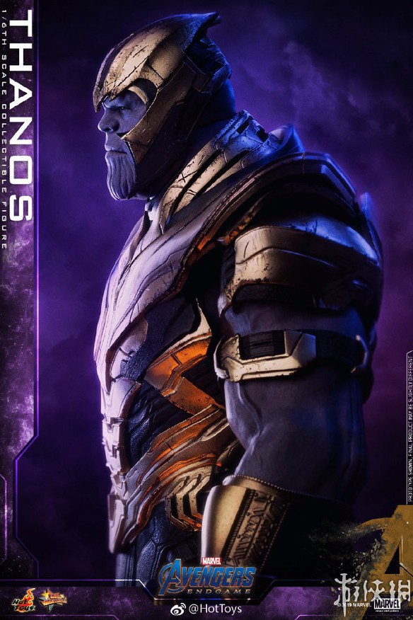 《复仇者联盟4》灭霸人偶 双刃大剑瞩目肌肉质感逼真